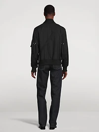 Seatbelt Wool-Blend Bomber Jacket