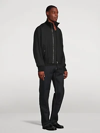 Seatbelt Wool-Blend Bomber Jacket