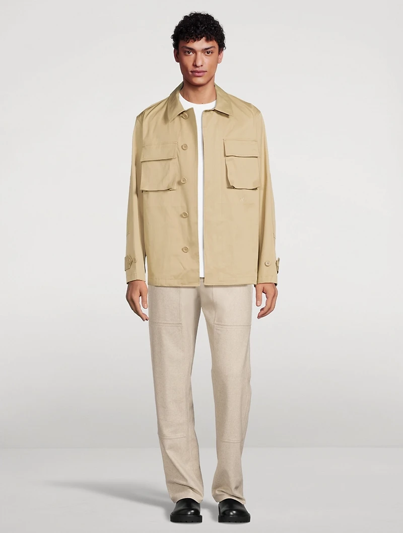 Stretch Cotton Utility Jacket