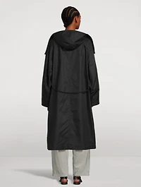 Asymmetric Cotton Gabardine Coat