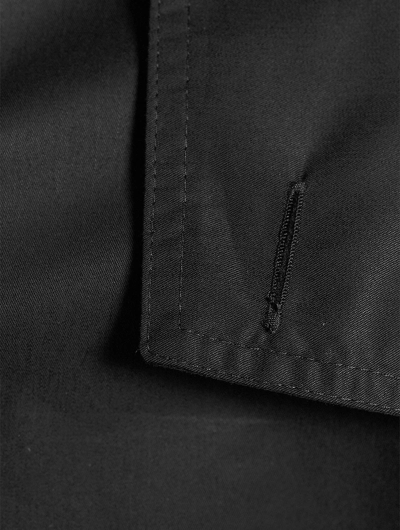 Asymmetric Cotton Gabardine Coat