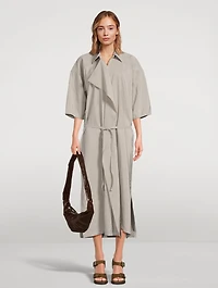 Asymmetric Shirt Dress