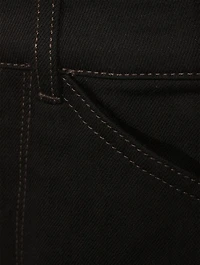 Curved Straight-Leg Jeans