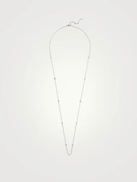 Cascade 18K White Gold 10-Stone Necklace With Diamonds