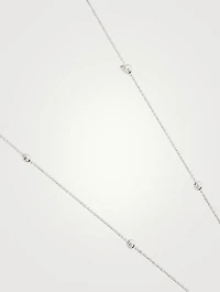 Cascade 18K White Gold 10-Stone Necklace With Diamonds