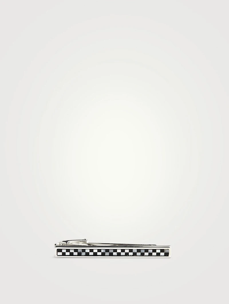 Mosaic Semi-Precious Tie Clip