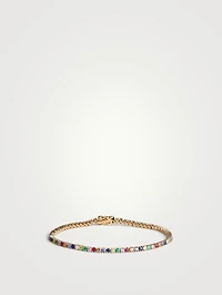 Hepburn 18K Gold Gemstone And Diamond Bracelet
