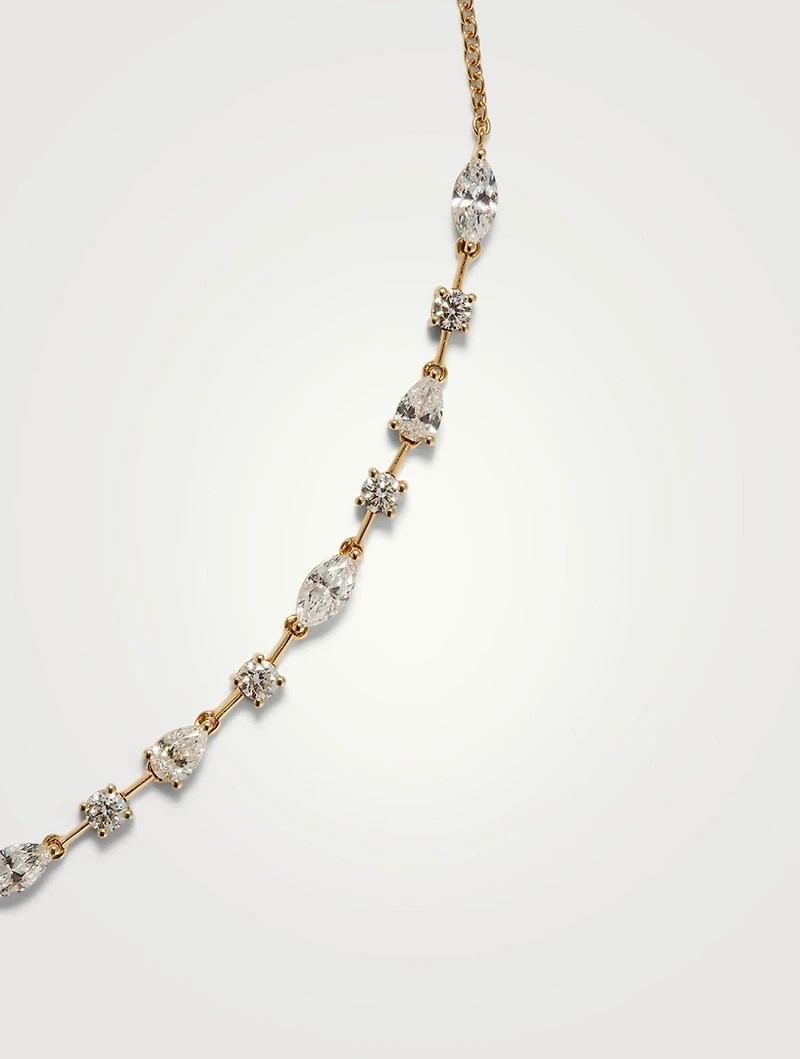 Gemma 18K Gold Diamond Necklace