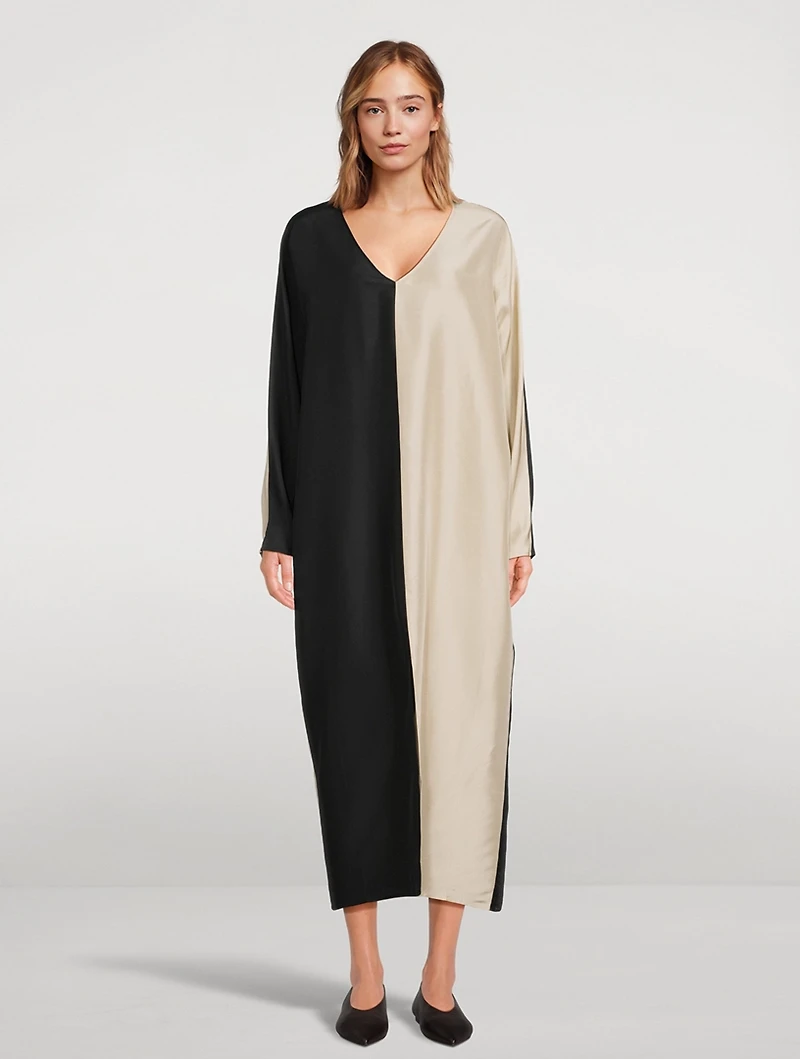 Lucine Silk Maxi Dress