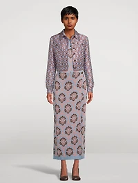 Aurea Jacquard Cropped Jacket