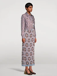 Aurea Jacquard Cropped Jacket
