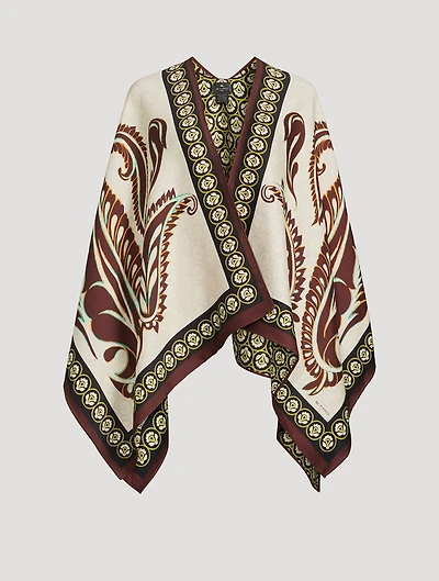 Floral Jacquard Cape