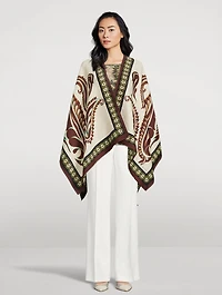 Floral Jacquard Cape