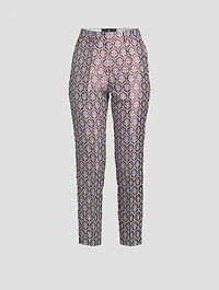 Aurea Jacquard Cigarette Trousers