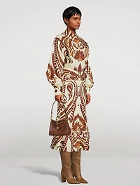 Printed Cotton Shirt Dress
