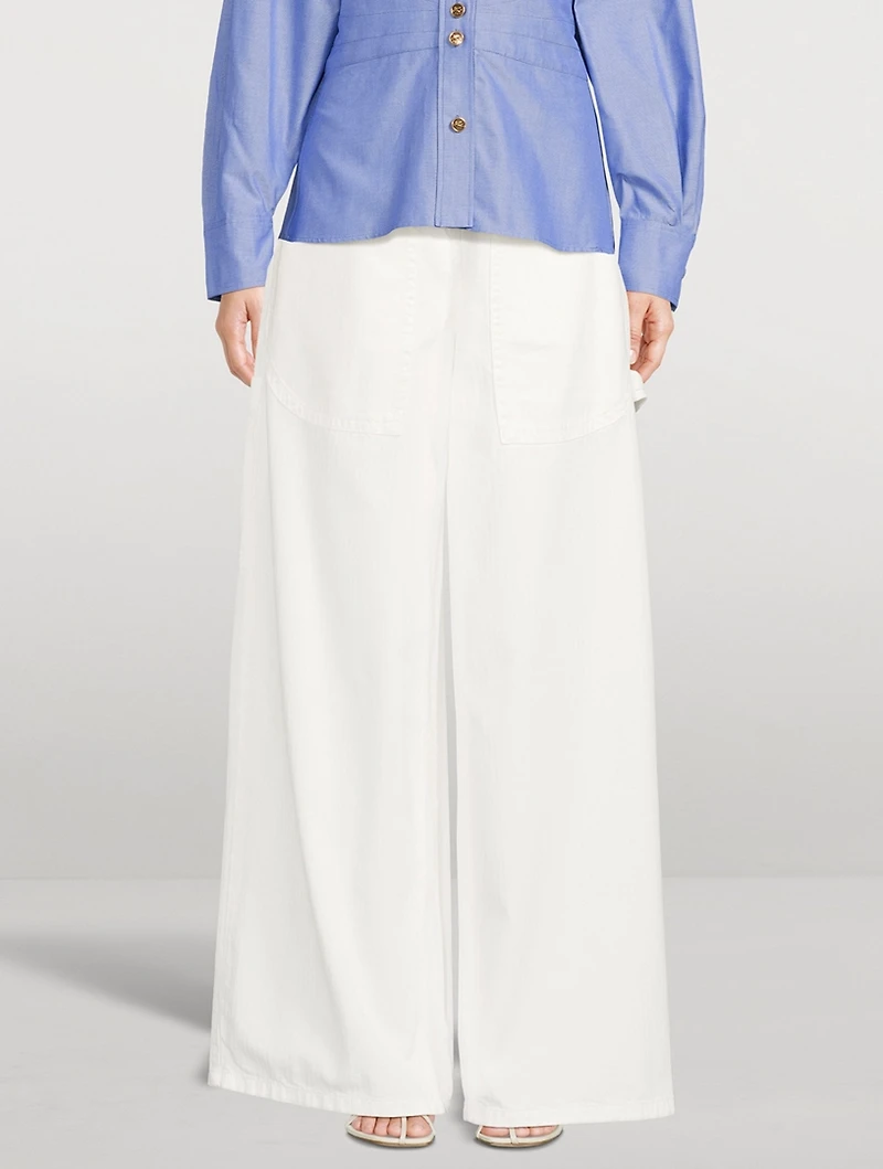 Wide-Leg Carpenter Jeans
