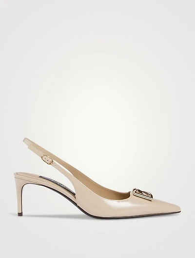 Lollo Patent Leather Slingback Pumps