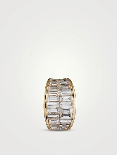 Galaxy 18K Gold Ear Cuff With Diamonds