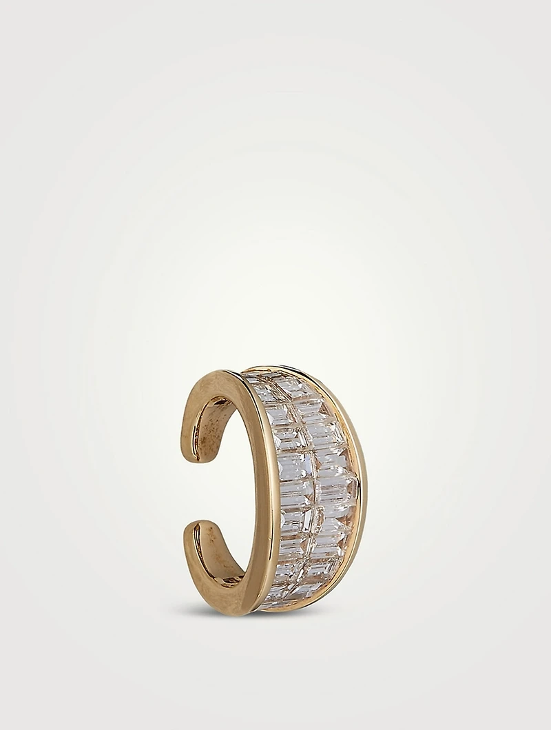 Galaxy 18K Gold Ear Cuff With Diamonds