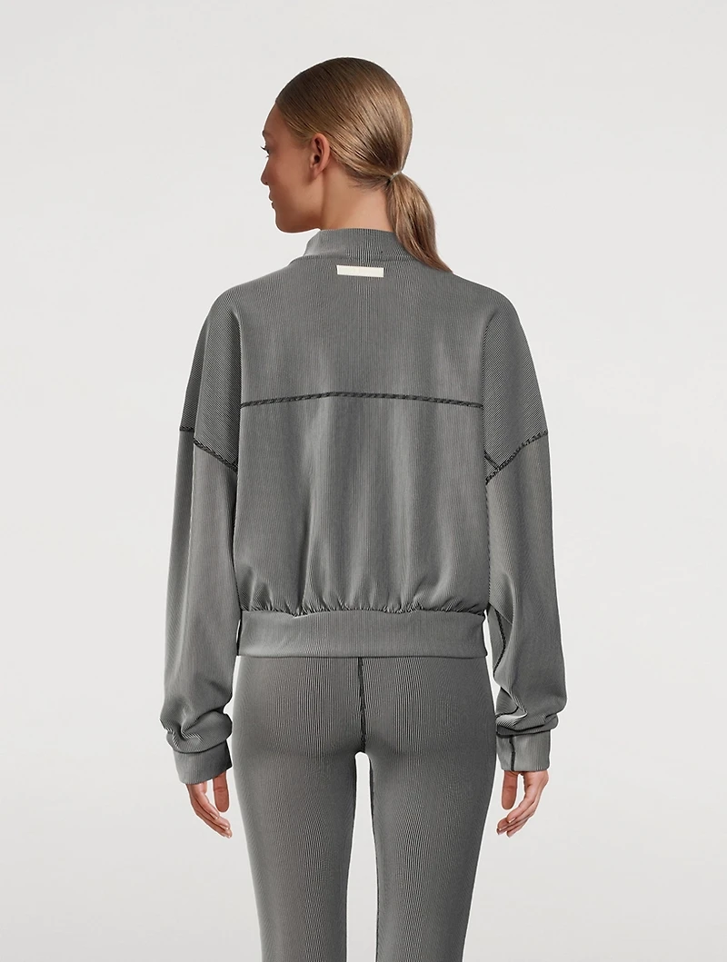 Stripe Ribbed Jacket