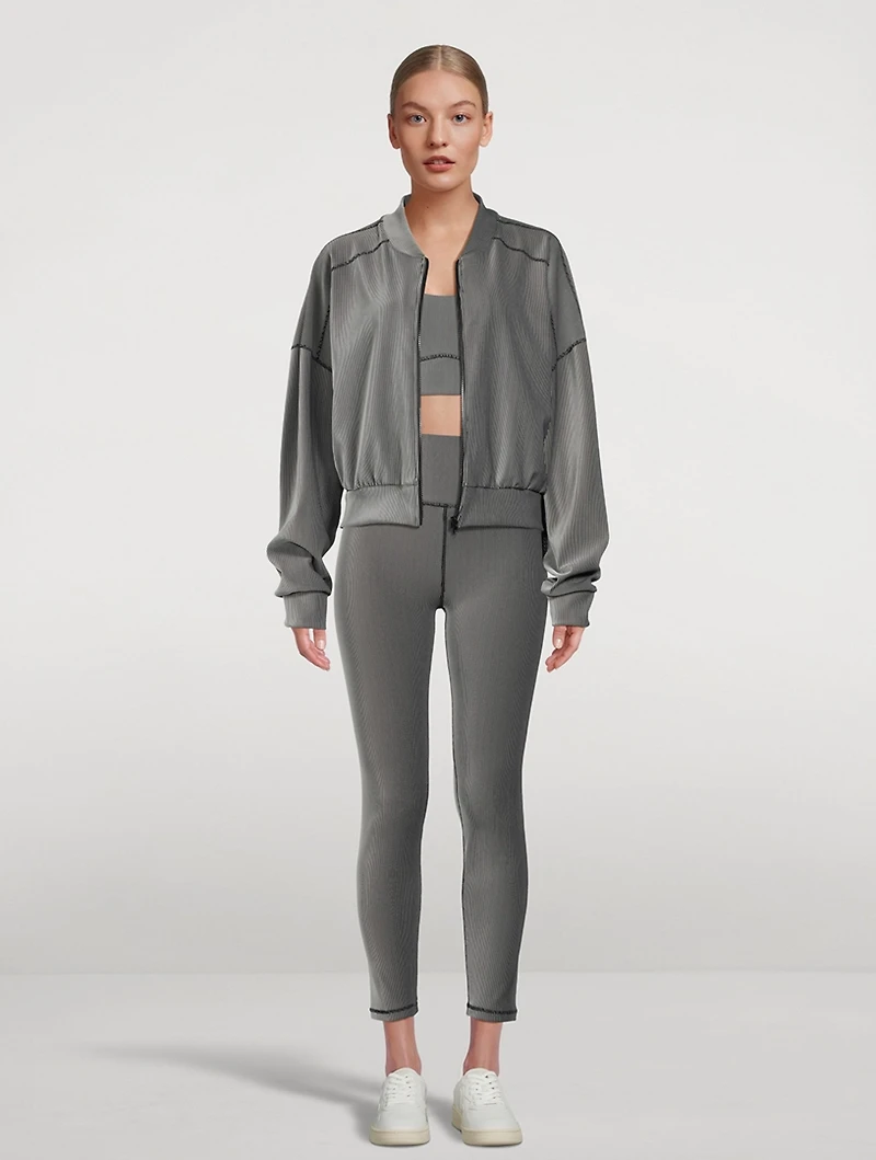Stripe Ribbed Jacket
