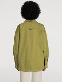 Recycled Cotton Shirt Jacket