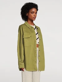 Recycled Cotton Shirt Jacket