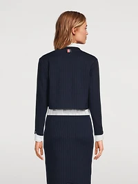 Tonal Check Jacquard Cardigan