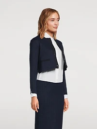 Tonal Check Jacquard Cardigan
