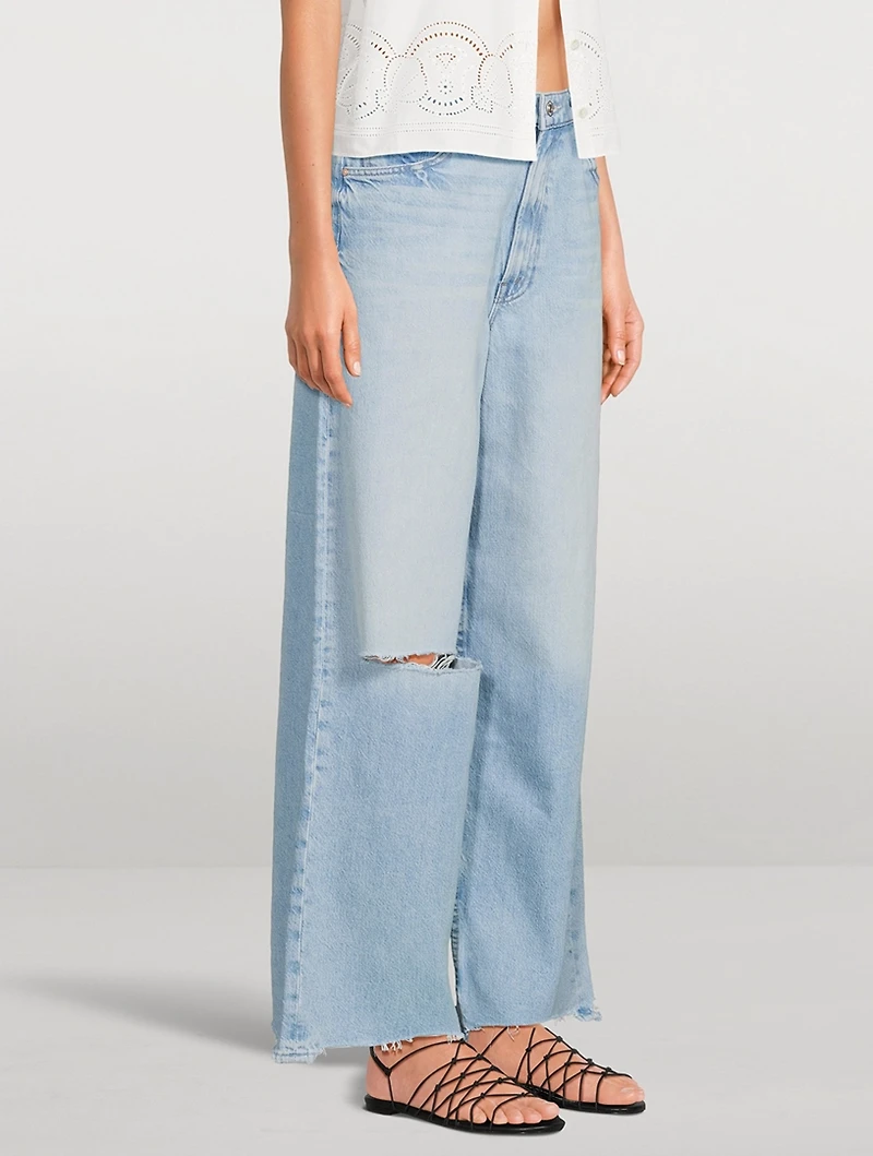 Spinner Wide-Leg Jeans