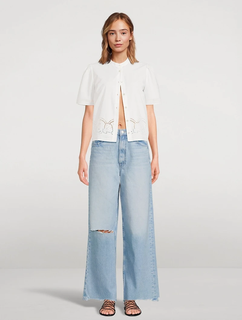 Spinner Wide-Leg Jeans
