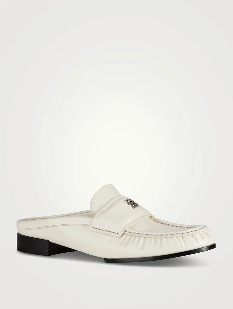 4G Leather Loafer Mules