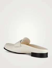 4G Leather Loafer Mules
