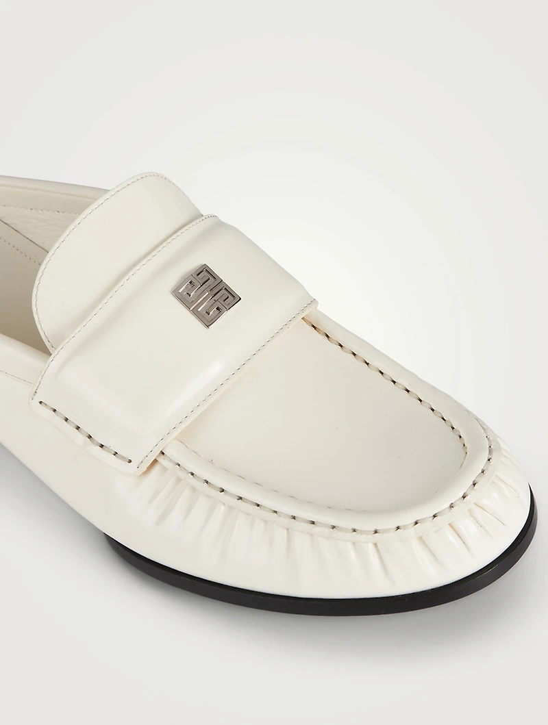 4G Leather Loafer Mules