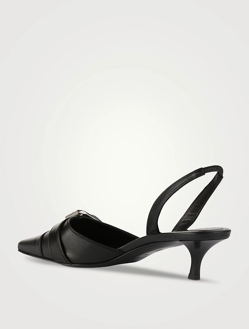 Voyou Leather Slingback Pumps
