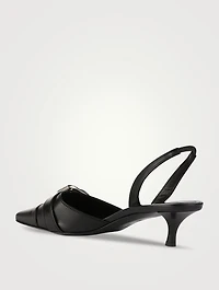 Voyou Leather Slingback Pumps