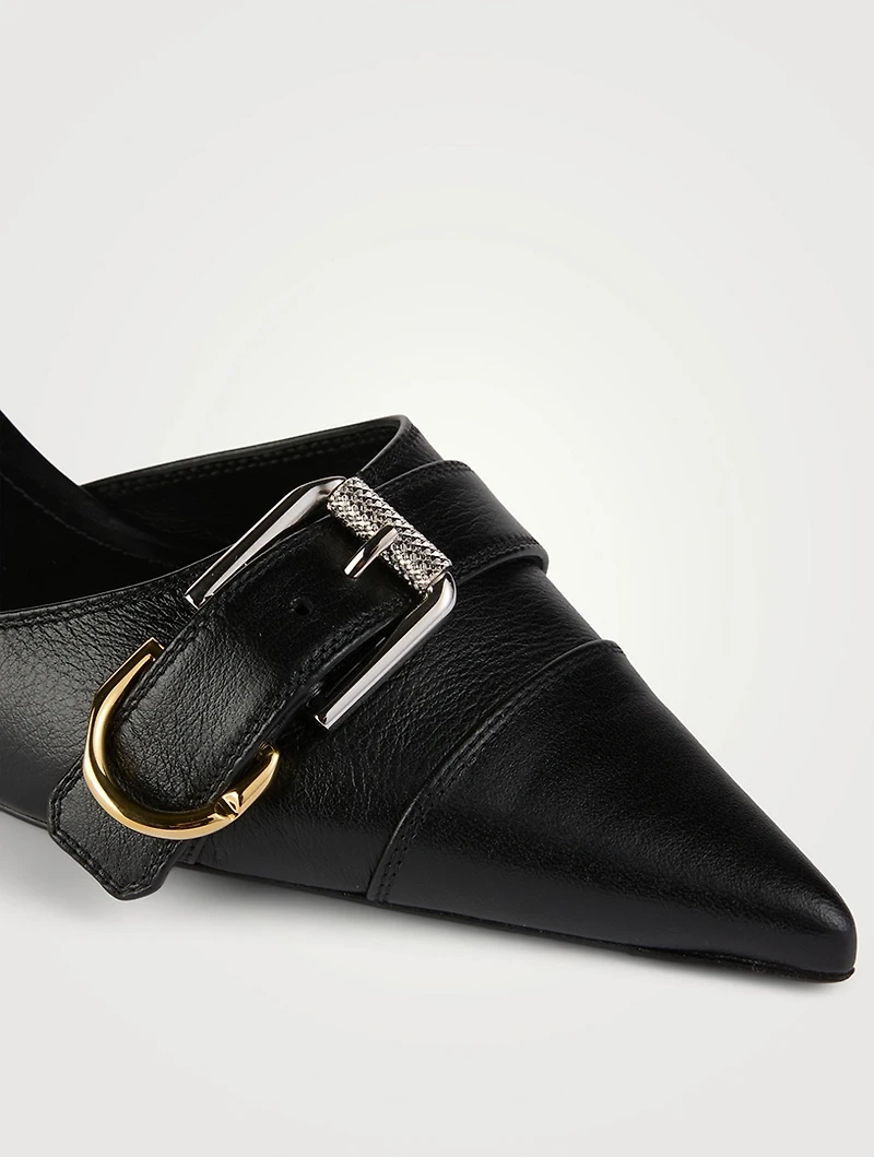 Voyou Leather Slingback Pumps