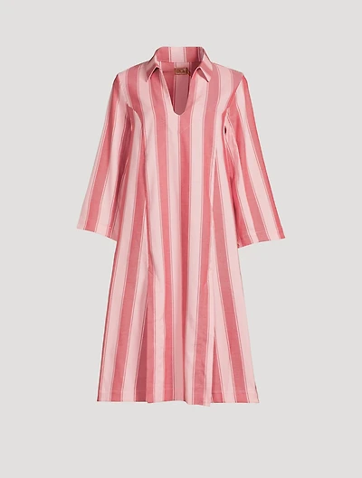 Feluka Cotton Caftan Stripe Print