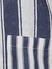 Feluka Linen Vest And Pants Set Stripe Print