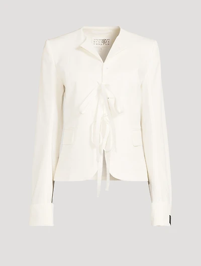 Tie-Front Blazer
