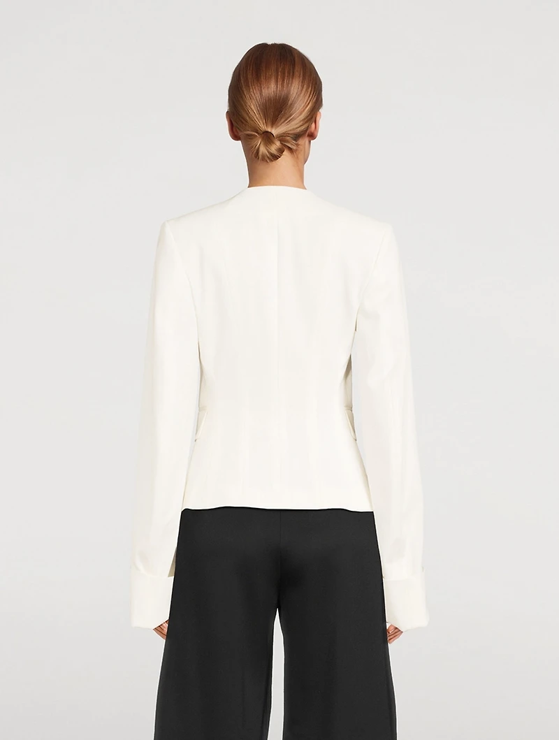 Tie-Front Blazer