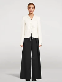 Tie-Front Blazer