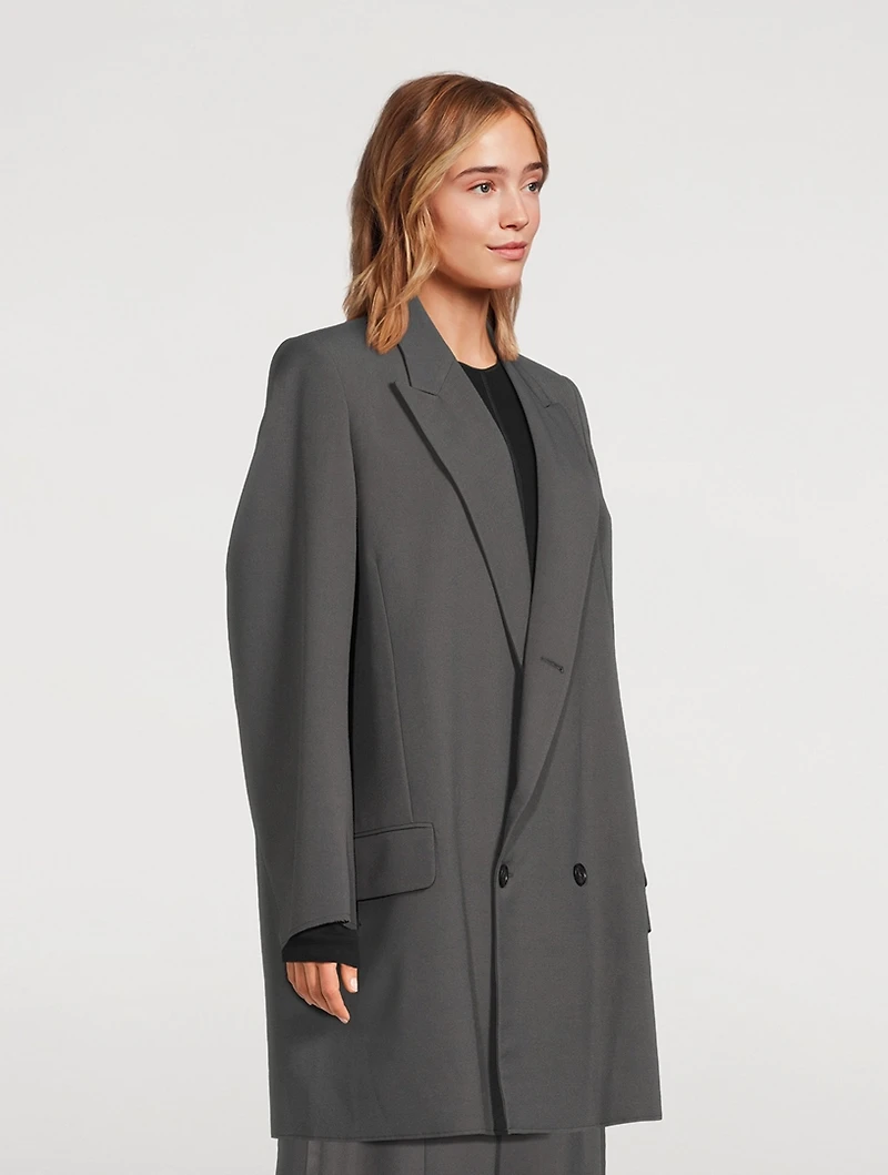 Oversized Double-Breasted Blazer