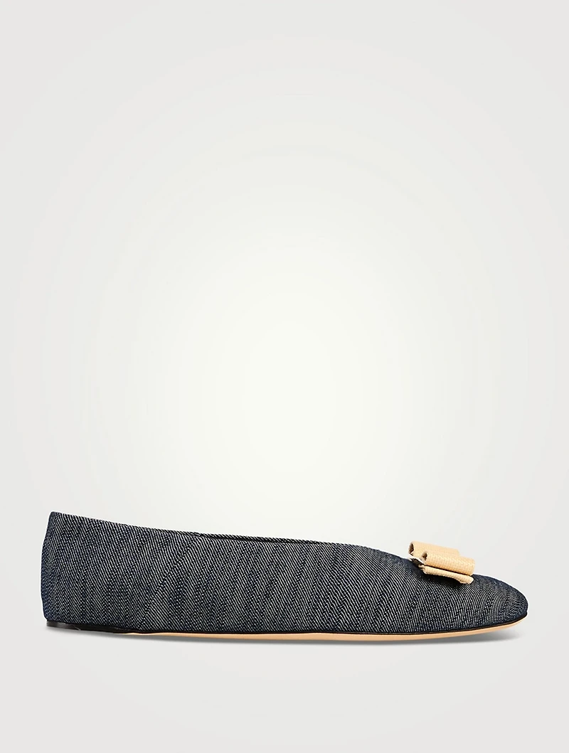 Vanna Denim Ballet Flats
