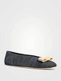 Vanna Denim Ballet Flats