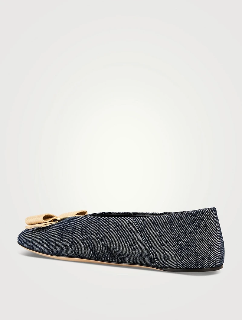 Vanna Denim Ballet Flats