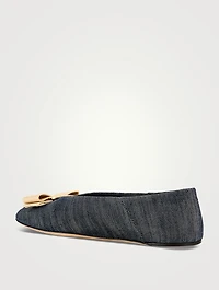 Vanna Denim Ballet Flats