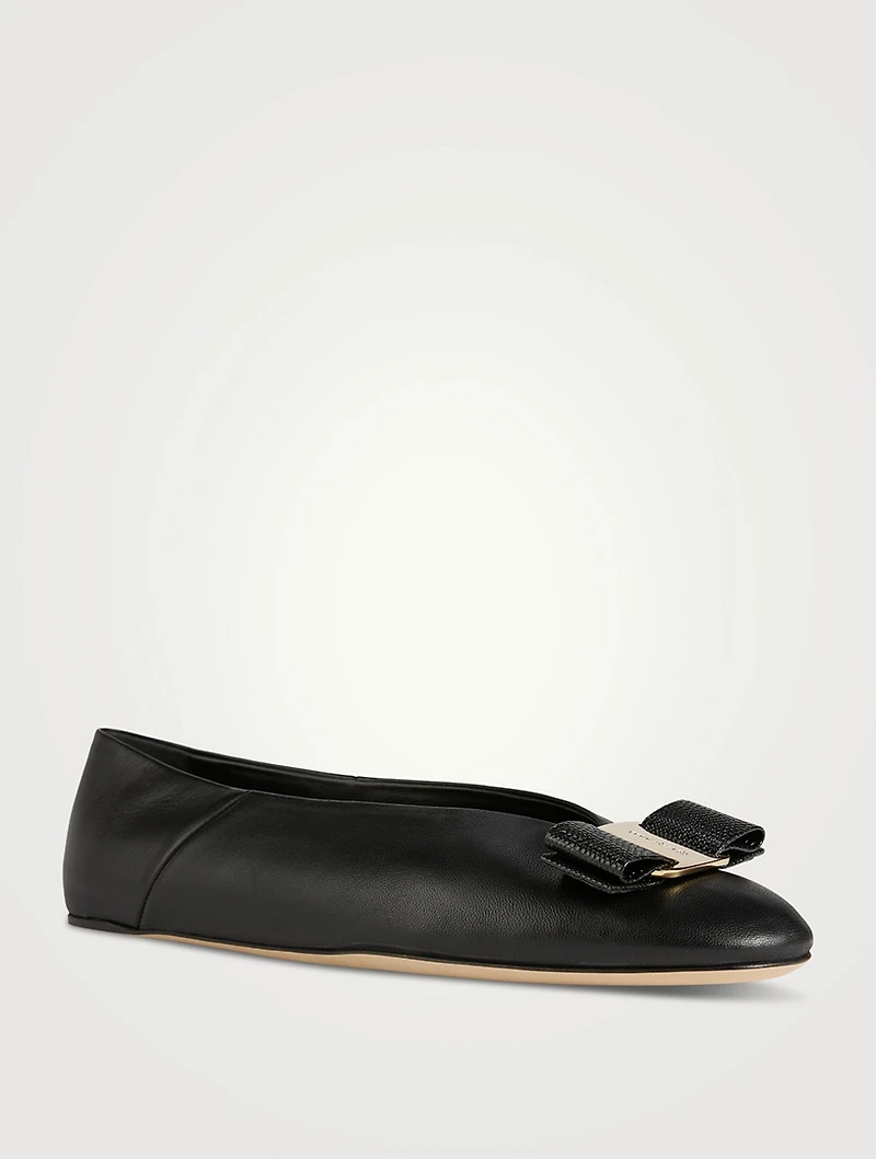 Vanna Leather Ballet Flats