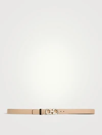Reversible Leather Gancini Belt