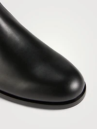 VLogo Leather Ankle Boots